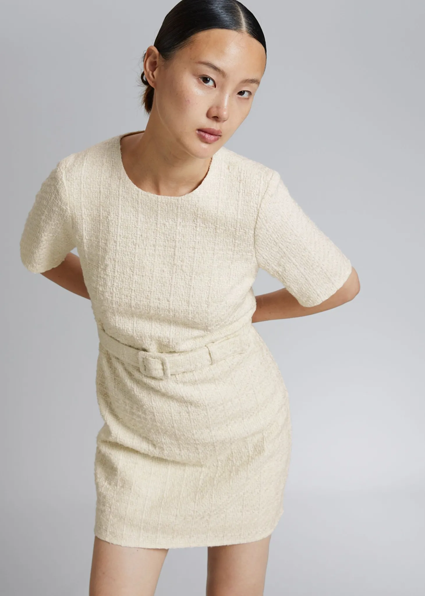 Tweed Belted Mini Kjole