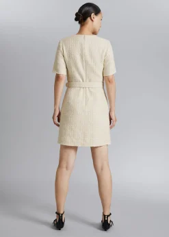 Tweed Belted Mini Kjole