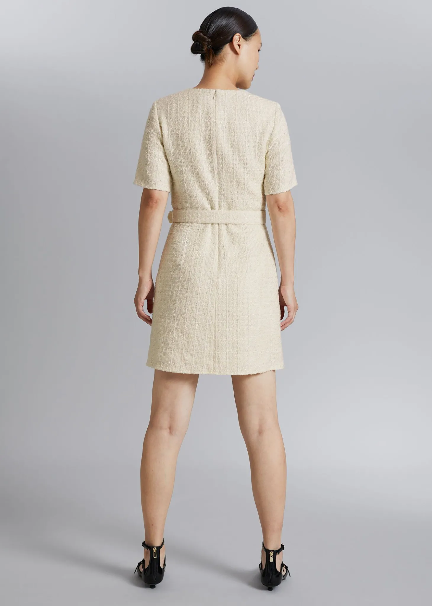 Tweed Belted Mini Kjole
