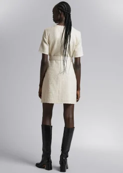 Tweed Belted Mini Kjole