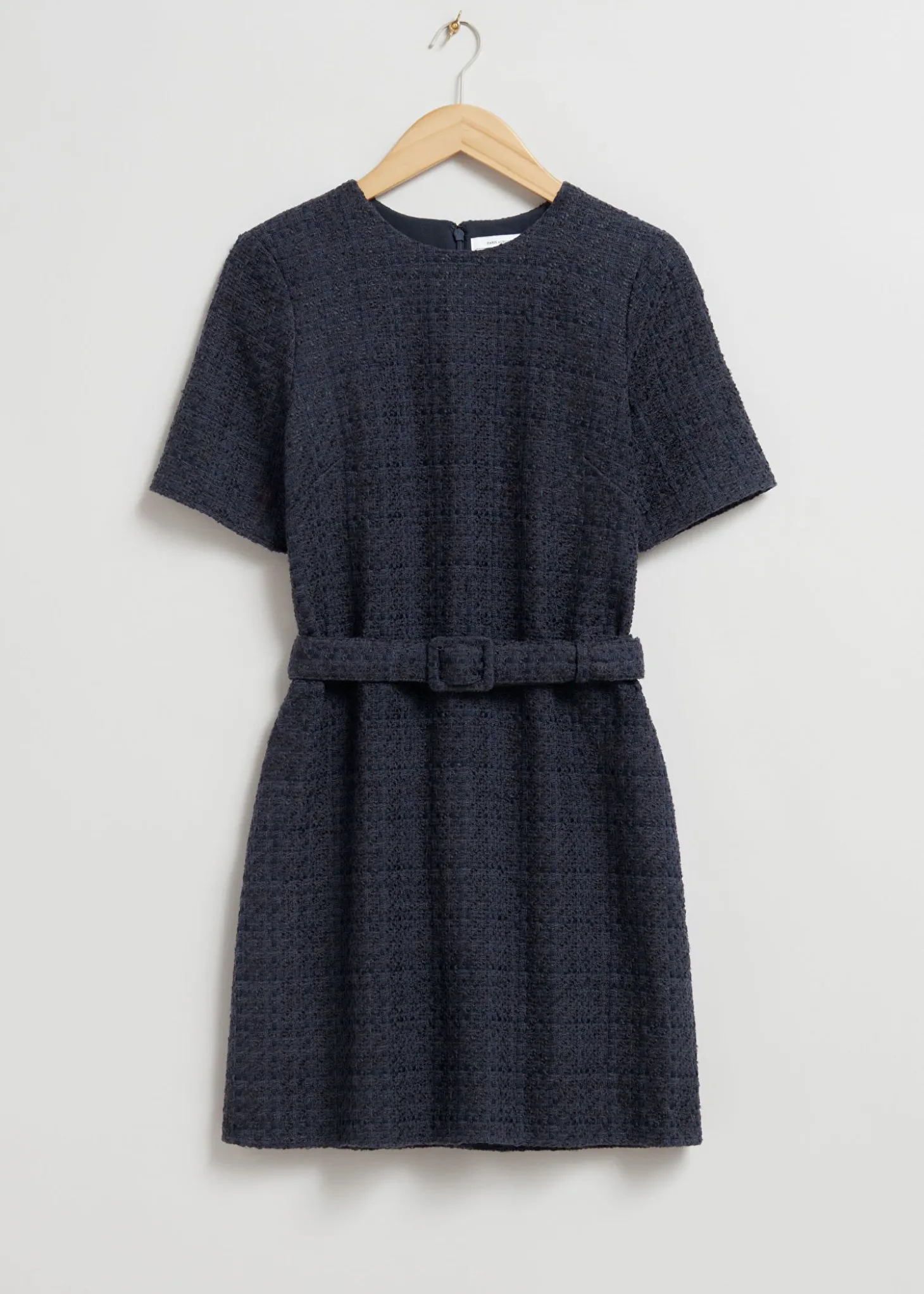 Tweed Belted Mini Kjole