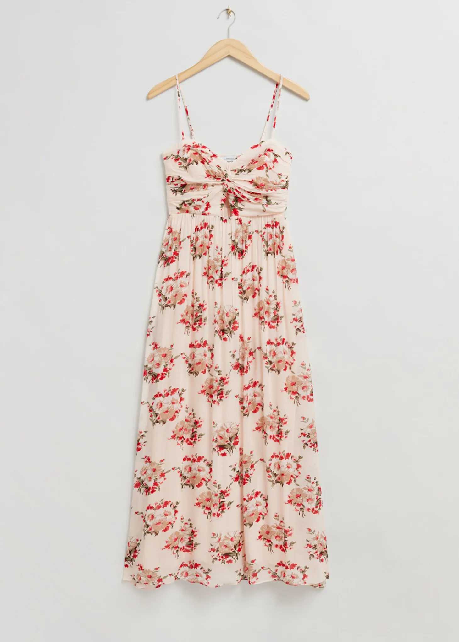 Twist-Front Bustier-Kjole