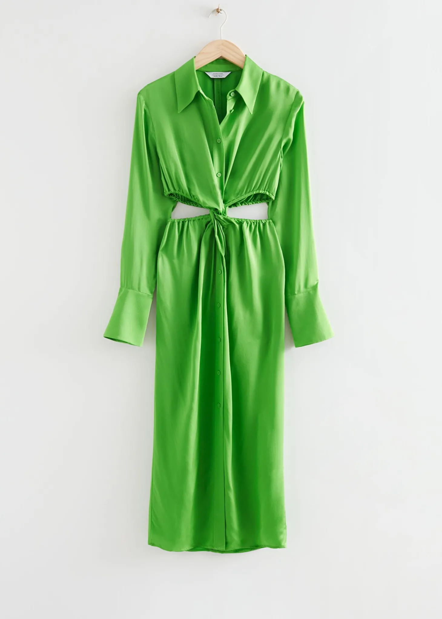 Twist-Front Midi-Kjole