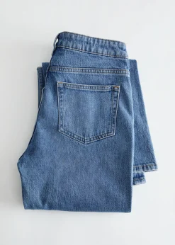 Utvidede Jeans Med Lav Midje