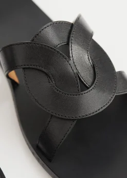 Vevde Skinnsandaler