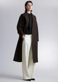 Voluminos Belted Wool Coat